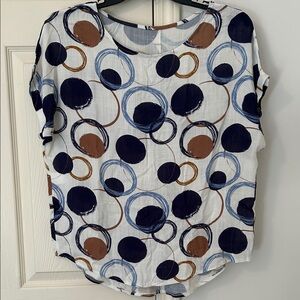 Stylish Women's Circle Print Top